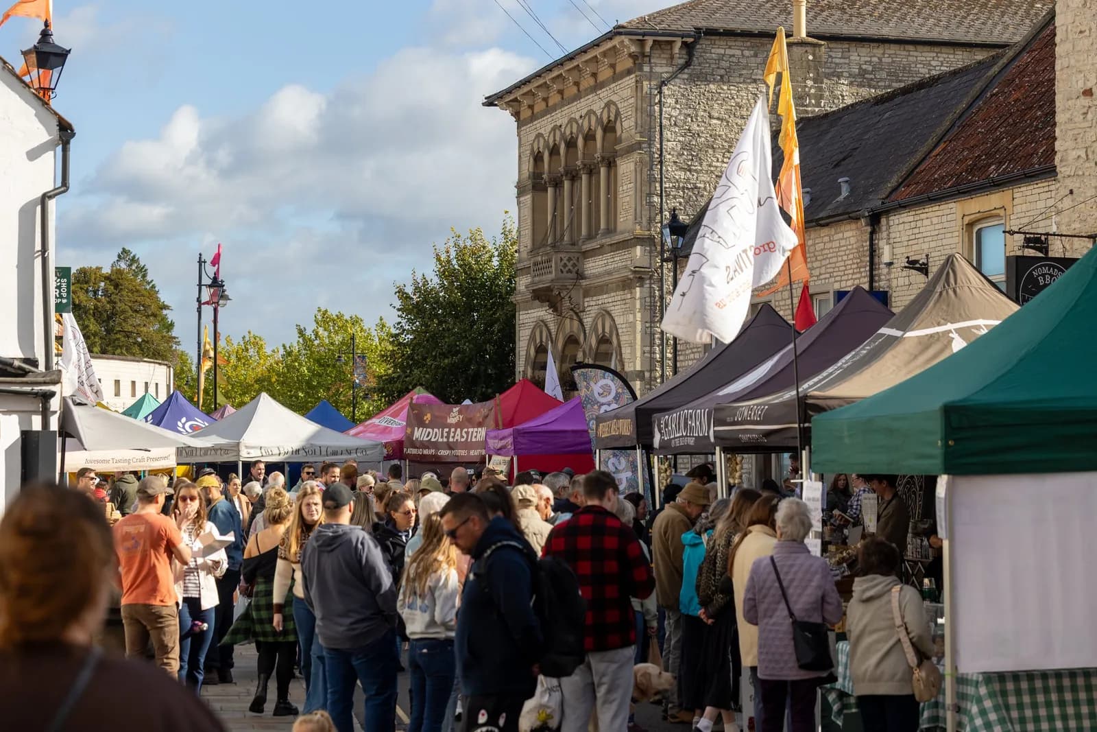 Festival in the town centre on 10 October.